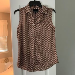 Cynthia Rowley Sleeveless Button Up Shirt